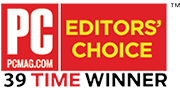 PC Mag Editors'Choice - 39 Time Winner