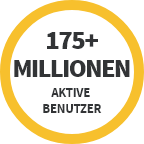 175+ Millionen aktive Benutzer